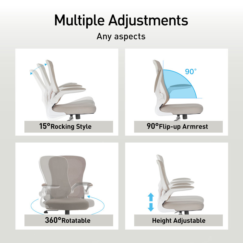 Inbox Zero Ergonomic Polyurethane Task Chair & Reviews Wayfair
